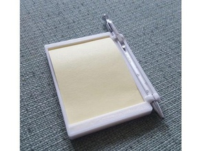 postit pencil holder office memo postitholder notes 3d print model - Mito3D