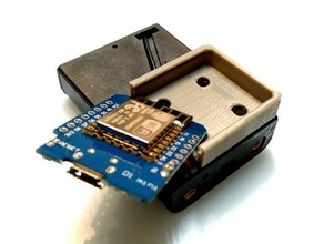 basse de soutien wemos d1 mini l'électronique esp8266 3d print model - Mito3D