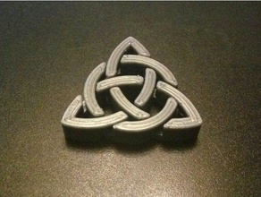 triquetra celtic pendant parametric jewelry openscad 3d print model - Mito3D