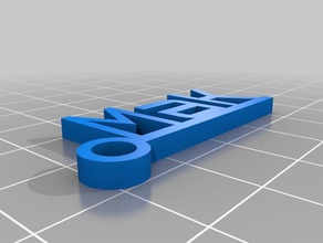 başka bir mak Anahtarlık özelleştirilmiş 3d print model - Mito3D