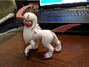 absol criaturas pokemon 3d print model - Mito3D