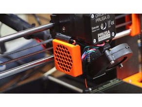 protetor do ventilador prusa i3 mk3s snapable 3d a impressora partes 40x40 3d print model - Mito3D
