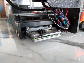 raspberry pi zero bottom v-profile attach computer case 3d print model - Mito3D
