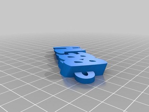 my customized iamburnys v2text bebeth keychains 3d print model - Mito3D