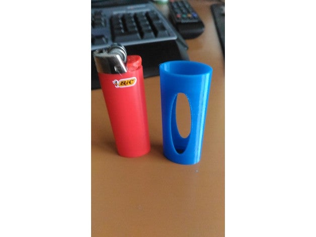 bic lighter holder gadgets cigarette case sleeve 3D print model - Mito3D