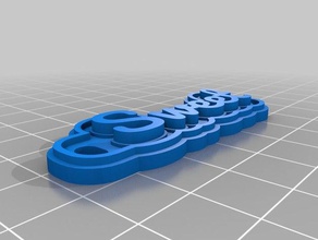 sweet keychains customized 3d print model - Mito3D