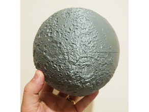 lua topografia geofísica planetary science 3d print model - Mito3D