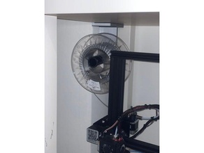 slcsh2iltct creality spool-Halter ikea-Mangel-Adapter 3d Drucker Extruder genial einfach ender 3 filament spool holder ikea hack qwirkle getestet 3d print model - Mito3D