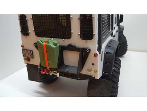 trx-4 Gepäckträger für hecktr&aumlger rc Fahrzeuge defender 110 traxxas trx4 3d print model - Mito3D