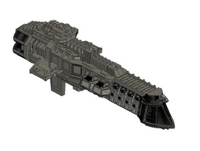 bfg imperial lunar classe cruzador de impressão jogos battlefleet gótico marinha 3d print model - Mito3D