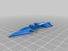 nurgle chaos crusers toy game accessories battlefleet gothic 3d print model - Mito3D