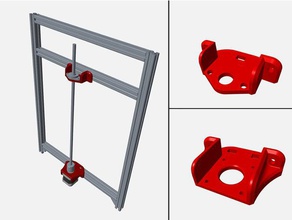 improved z-lead screw mounts hypercube 3d printer parts 3d print model - Mito3D