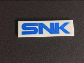 logo snk video games 3d neogeo 3d print model - Mito3D