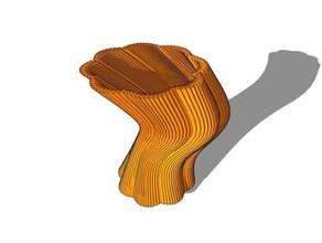 vase tree stump household flower 3d print model - Mito3D