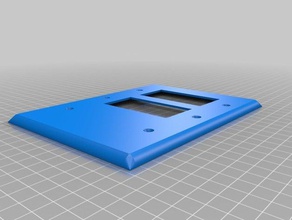 1blank-2decora switch plate replacement parts customized 3d print model - Mito3D