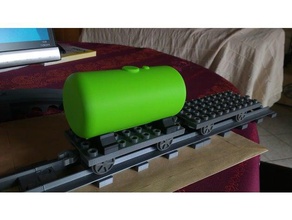 8x4 lego Çift ya da vagon inşaat oyuncaklar tren 3d print model - Mito3D