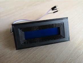 lcd 1602 quadro eletrônica arduino caso 3d print model - Mito3D
