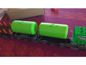 lego Çift ya da vagon citerne inşaat oyuncaklar tren 3d print model - Mito3D