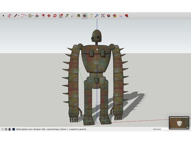 robô soldat laputa 3d impressão 3D print model - Mito3D