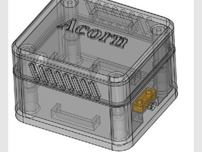 acorn electron-Transformator-box computer Eichel cnc Gehäuse Netzteil 3d print model - Mito3D