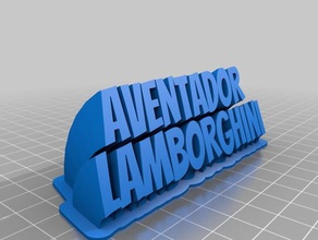 lamborghini aventador office angepasst 3d print model - Mito3D