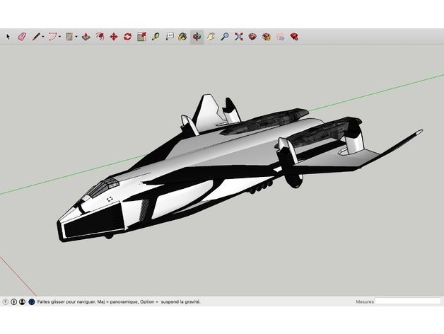 la lanzadera de espacio avatar 3d impresión 3D print model - Mito3D
