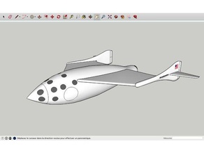 spaceship one virgin galactic 3d printing drone 3d print model - Mito3D