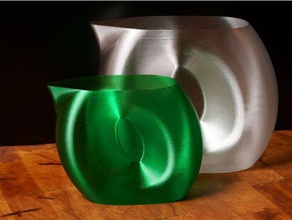 spirals compose wheel carry burden household carafe pitcher spiral vase water 3d print model - Mito3D