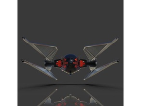 star wars ix tie interceptor veicoli 3d print model - Mito3D