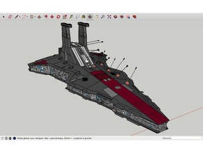 nave espacial de star wars 3d impresión 3d print model - Mito3D