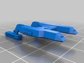 hairball cruiser toys games scifi starship 3d print model - Mito3D