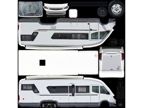 caravan knaus sliner 2009 vehicles 3dmodel 3d print model - Mito3D