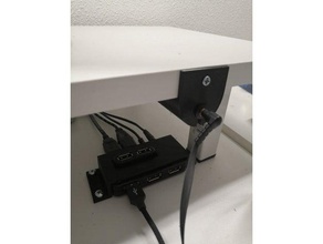 desk audio holder 3d print model - Mito3D