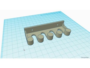 wallholder rack-Oszilloskop-Sonden Elektronik 3d print model - Mito3D