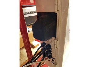 Ventilador de 120mm da coifa ventilação eletrônica guarda Montagem ventilador refrigeração duto do 3d print model - Mito3D
