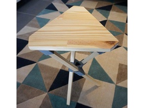 Hocker Holz gedruckt office Stuhl Sitz 3d print model - Mito3D