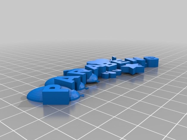 les parabènes des signes logos 3D print model - Mito3D