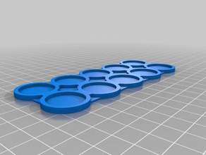 25mm warhammer round movement trays toy game accessories 40k aos wargaming 3d print model - Mito3D