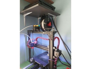 de relleno la parte superior del soporte estante montaje 3d impresora accesorios filamento el titular bobina spoolholder cola 3d print model - Mito3D