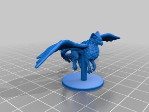 gryphon griffin miniatures toy game accessories 3dprintable dungeons dragons tabletop 3d print model - Mito3D