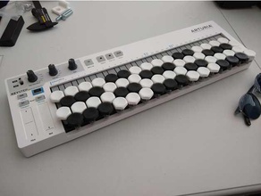 arturia keystep janko claves la música ableton bitwig diy edm flstudio teclado midi 3d print model - Mito3D