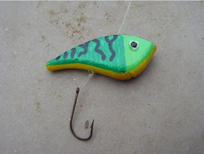 simple lipless crankbait fishing lure other 3d print model - Mito3D