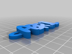abril keychains customized 3d print model - Mito3D