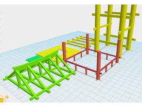 japanischen feudalen Wachtturm-wip Gebäude Strukturen bushido tabletop-Spiele tabletop-Gelände test Ehre 3d print model - Mito3D