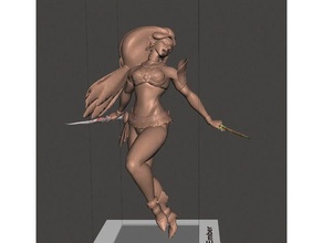 los elfos de la bailarina las dagas juegos dnd 3d print model - Mito3D