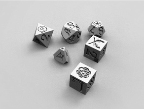 deadlands dice set savage worlds 3d print model - Mito3D
