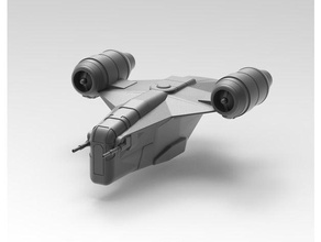 mandalorians razor crest fan sculpt vehicles star wars 3d print model - Mito3D