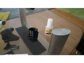 fixpoint superglue brush stand diy glue holder 3d print model - Mito3D