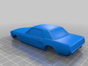 ford mustang toys games slotcar 132 3d print model - Mito3D