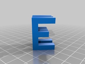 my customized dual letter blocks illusion signs logos 3d print model - Mito3D